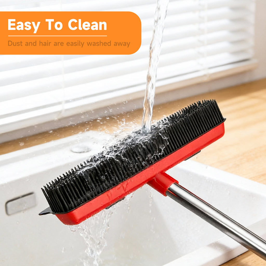Pet Hair Removal Broom – Deep Clean Carpet & Rug Fur Remover